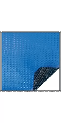 Bâche à bulles Quatro 400 microns bleu - noir