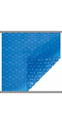 Bâche à bulles Duo 500 microns Geo Bubble bleu