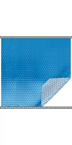 Bâche à bulles Duo 500 microns bleu - argent