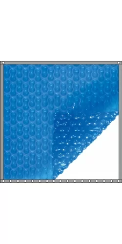 Bâche à bulles Quatro 500 microns Geo Bubble bleu