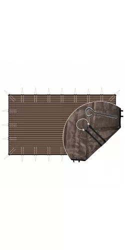Bâche d'hivernage filtrante classic sandows + pitons inox