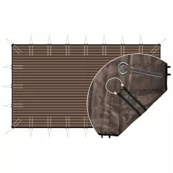 Bâche d'hivernage filtrante classic sandows + pitons inox