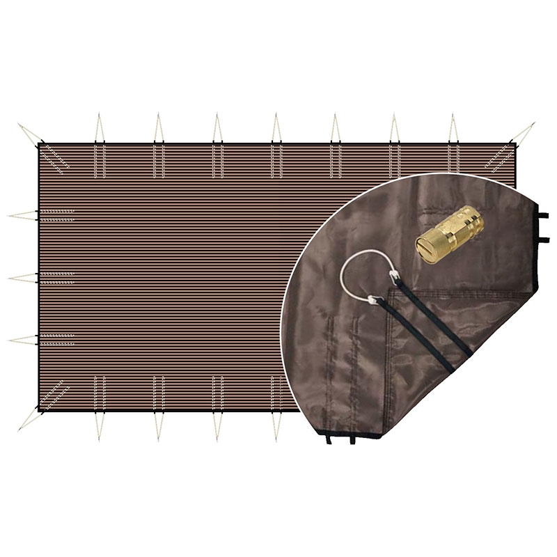 Bâche d'hivernage filtrante classic sandows + pitons escamotable Bâche d'hivernage filtrante classic sandows + pitons escamotable
