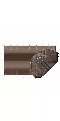 Bâche d'hivernage filtrante classic sandows + pitons gazon