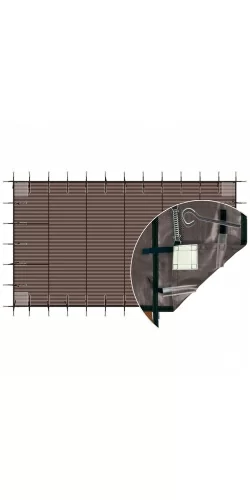 Bâche d'hivernage filtrante luxe ressorts + pitons inox