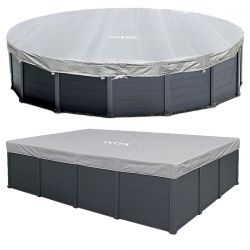 Bâche de protection pour piscine Intex Graphite ou Sequoia