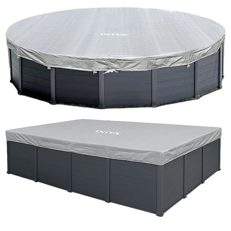 Bâche de protection pour piscine Intex Graphite ou Sequoia