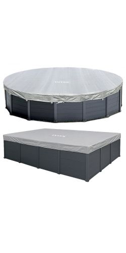 Bâche de protection pour piscine Intex Graphite ou Sequoia