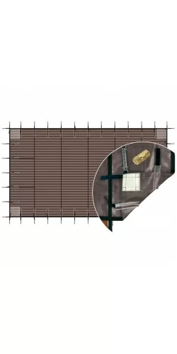 Bâche d'hivernage filtrante luxe ressorts + pitons escamotable