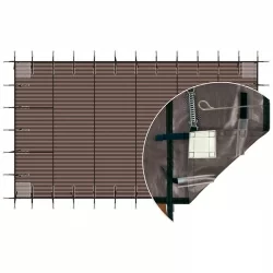 Bâche d'hivernage filtrante luxe ressorts + pitons gazon Bâche d'hivernage filtrante luxe ressorts + pitons gazon