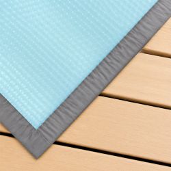 Bâche à bulles luxe SolGuard pour piscine bois Ubbink rectangulaire