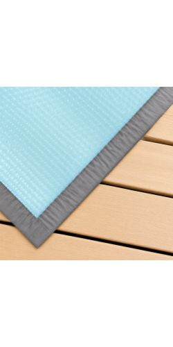 Bâche à bulles luxe SolGuard pour piscine bois Ubbink rectangulaire