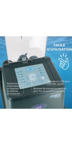 Electrolyseur au sel Gre pour piscine hors-sol
