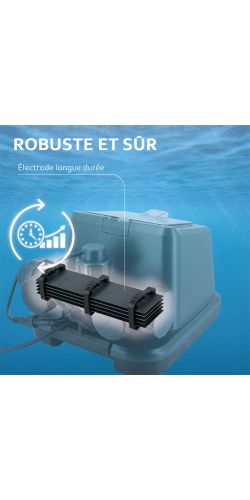 Electrolyseur au sel Gre pour piscine hors-sol