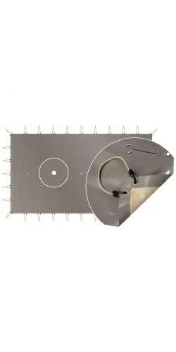 Bâche d'hivernage opaque classic sandows + pitons inox