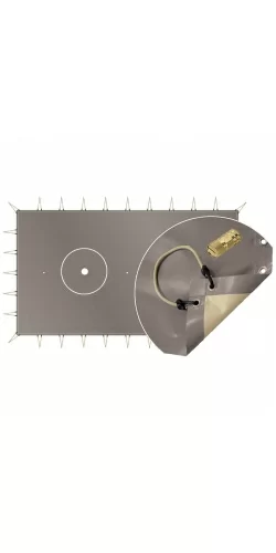 Bâche d'hivernage opaque classic sandows + pitons escamotable