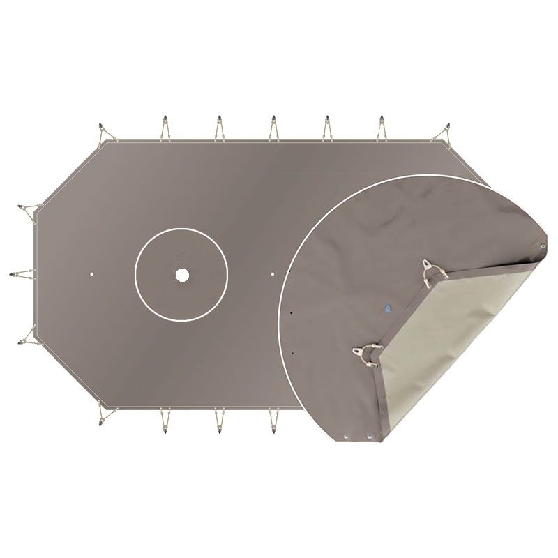 Bâche d'hivernage opaque classic pour piscine bois Bâche d'hivernage opaque classic pour piscine bois