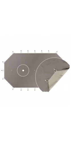 Bâche d'hivernage opaque classic pour piscine bois