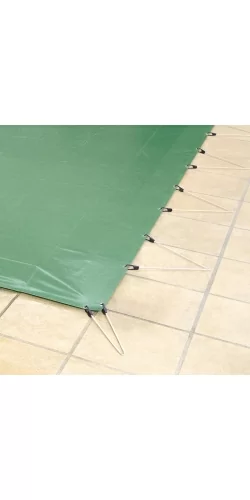 Bâche d'hivernage opaque luxe fixation pitons inox