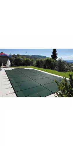 Bâche d'hivernage filtrante luxe fixation pitons inox