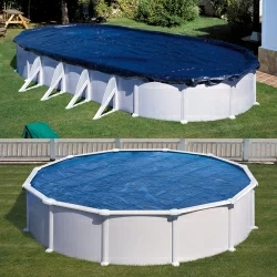 Bâche d'hivernage pour piscine bois Sunbay hexagonale