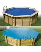 Bâches pour piscines bois