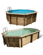 Piscines bois octogonales