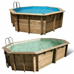 Piscine bois  Brazilia  5.86 x 3.86 x 1.20 m 131426 66186