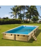 Piscines bois rectangulaires
