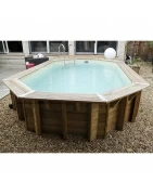 Piscines bois semi-enterrées