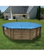 Bâche à barres pour piscines bois