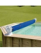 Enrouleur de bâches pour piscine bois