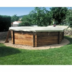 Bâche hivernage sur mesure pour piscine bois