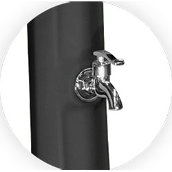 Rince-pieds de la douche solaire Cobra 32L courbe Poolstar