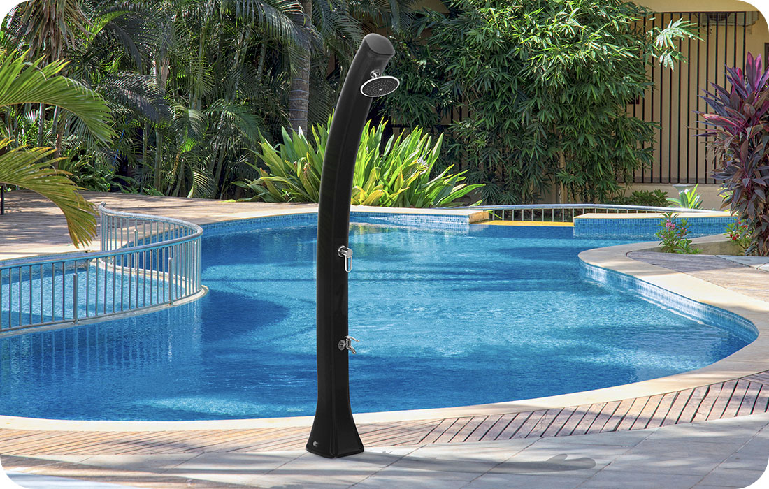 Douche solaire Happy 4x4 44L courbe Poolstar Formidra