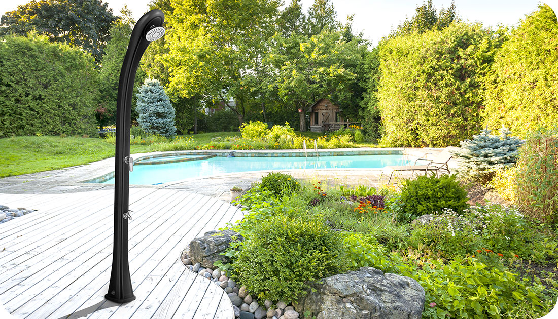 Douche solaire So Happy 28L courbe Poolstar Formidra