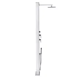 Structure aluminium recyclable de la douche solaire Dada 40L droite Poolstar