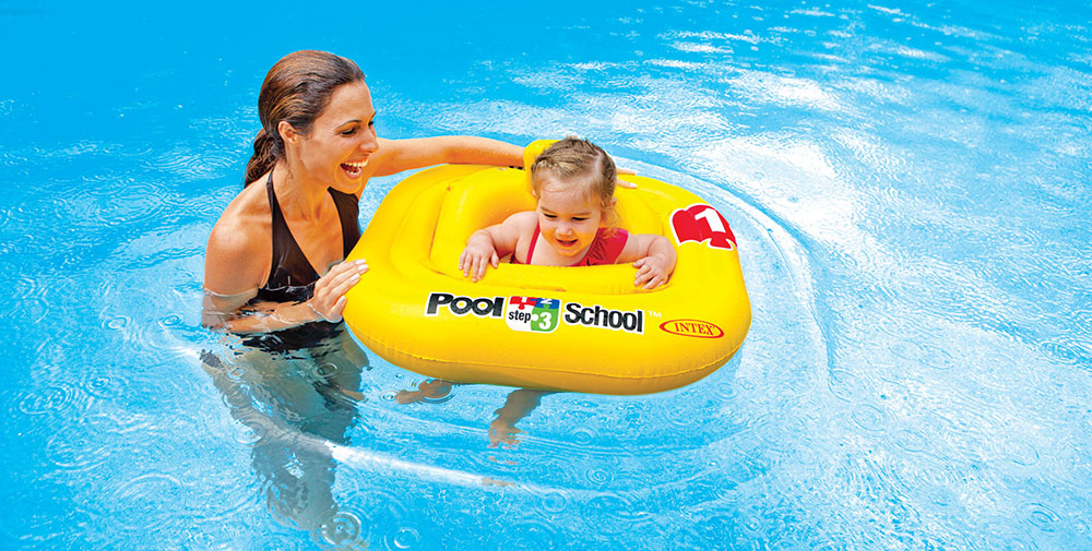 Bouée culotte pool school gonglable Intex