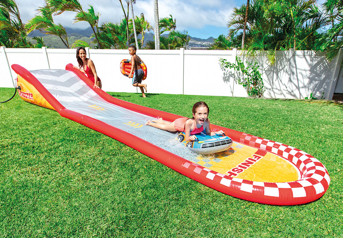 Tapis de glisse Intex Formule 1 avec 2 body boards