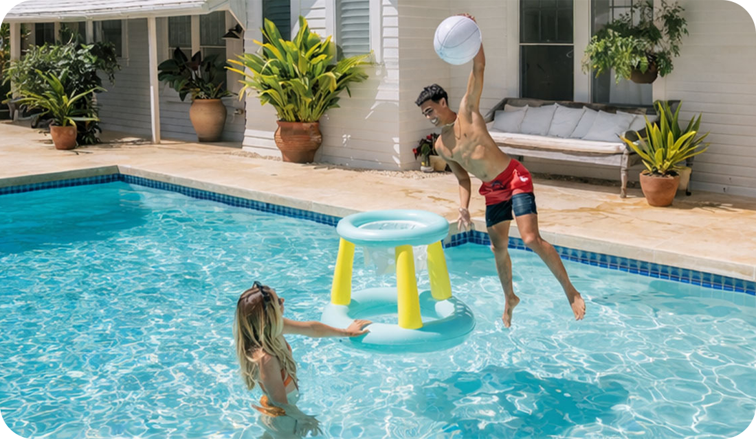 Jeu de basket flottant XXL Intex spécial piscine