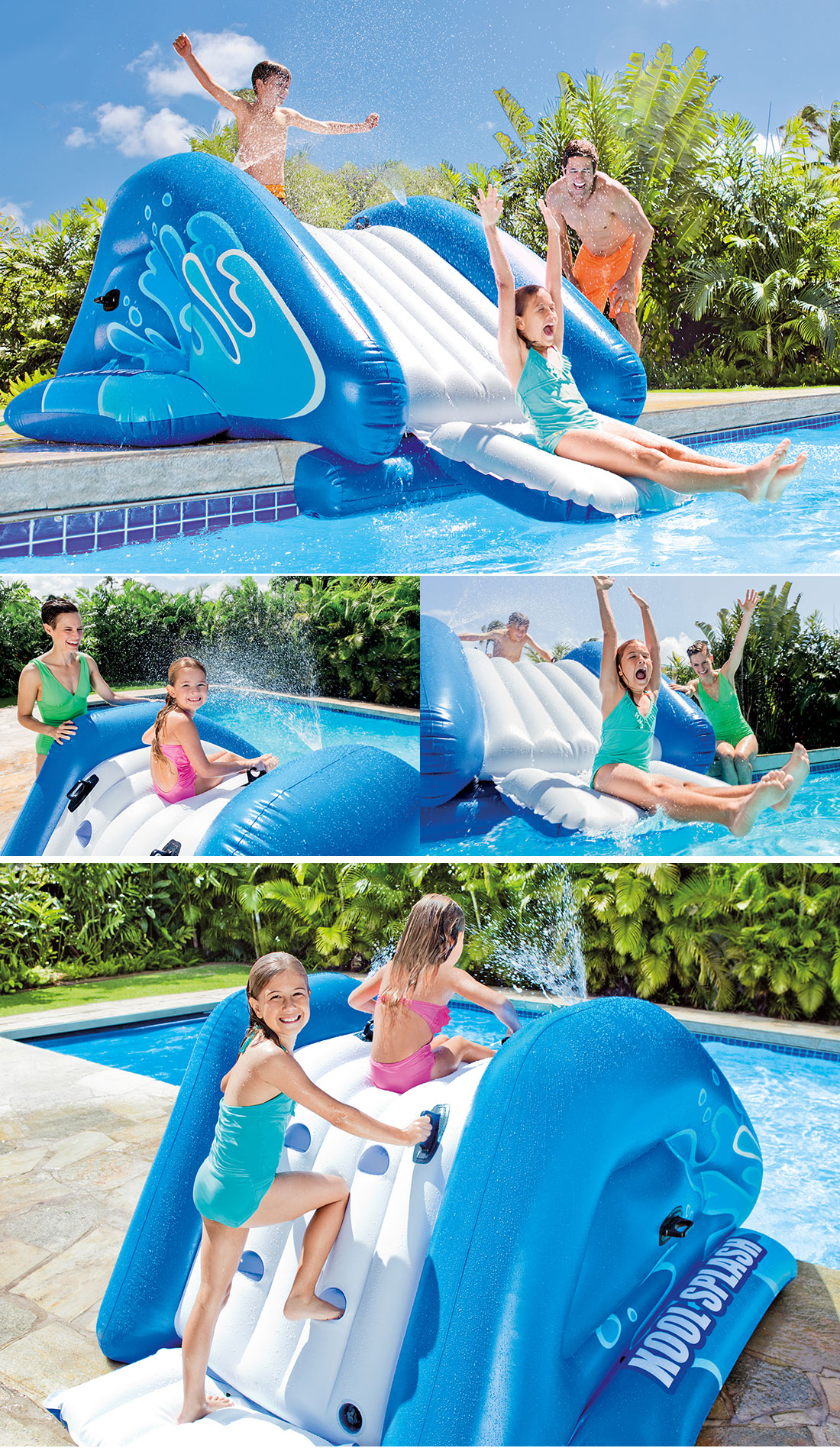 Toboggan gonflable Intex pour piscines enterrées