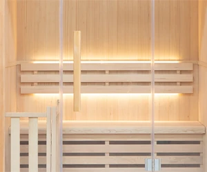 Ambiance intérieure du Sauna à vapeur Sense 3 places France Sauna