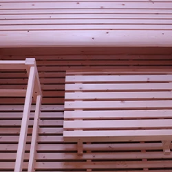 Banquette surélevée Sauna vapeur Eccolo 2 places avec assise compacte intégrée