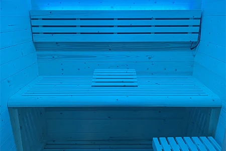 Intérieur Sauna à vapeur Eccolo 2 places