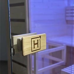 Bois massif et verre sécurisé Sauna vapeur Eccolo 2 places
