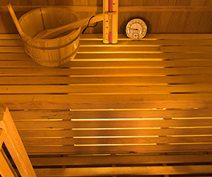 Luminaire sous banquette Sauna vapeur