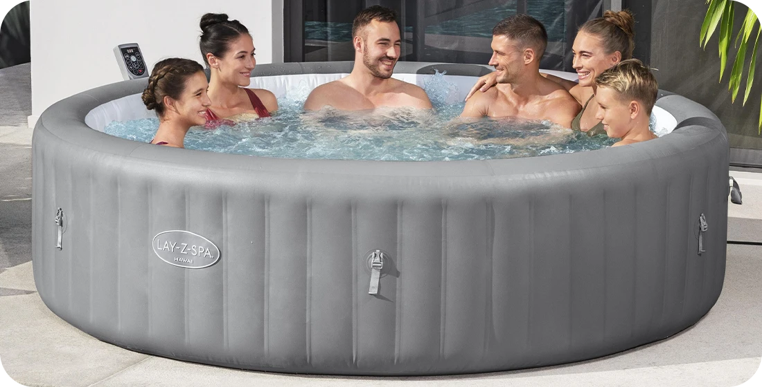 Spa Bestway Lay-Z Hawaii 8 Smart AirJet Grey 4-8 places