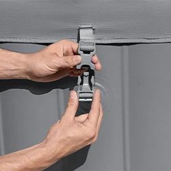 Couvercle isolant, résistant et verrouillable Spa Bestway Lay-Z Hawaii 8 Smart AirJet Grey 4-8 places
