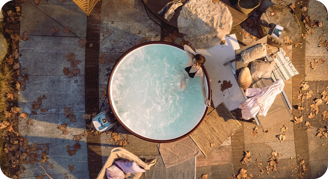 Spa gonflable Helsinki Air Jet Plus Bestway compatible installation extérieure en toute saison