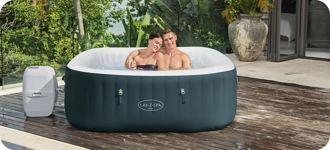 Spa gonflable Bestway Ibiza Air Jet vue d'ensemble